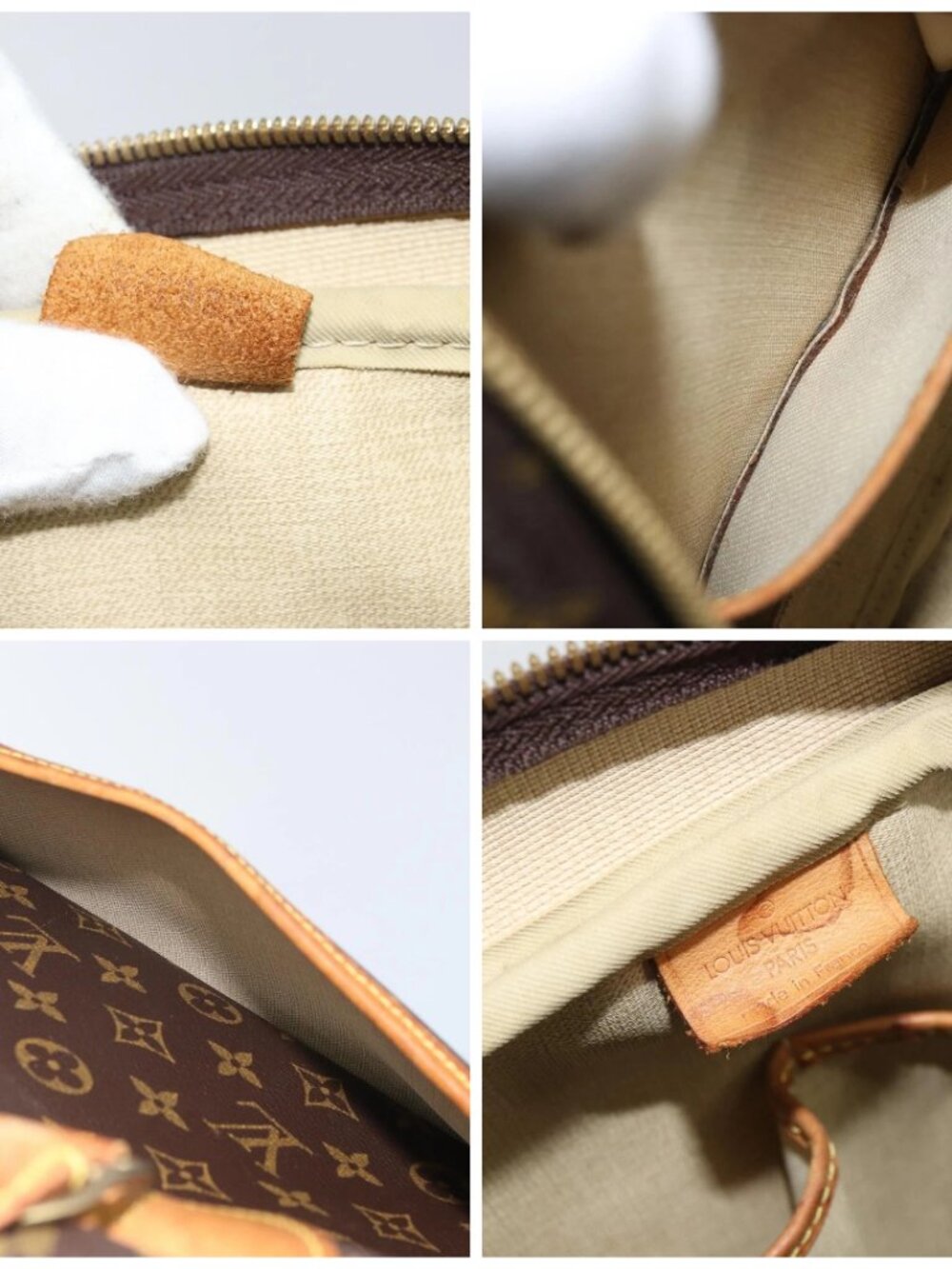 LOUIS VUITTON Monogram Deauville Hand Bag M47270 LV Auth - Picture 15 of 16
